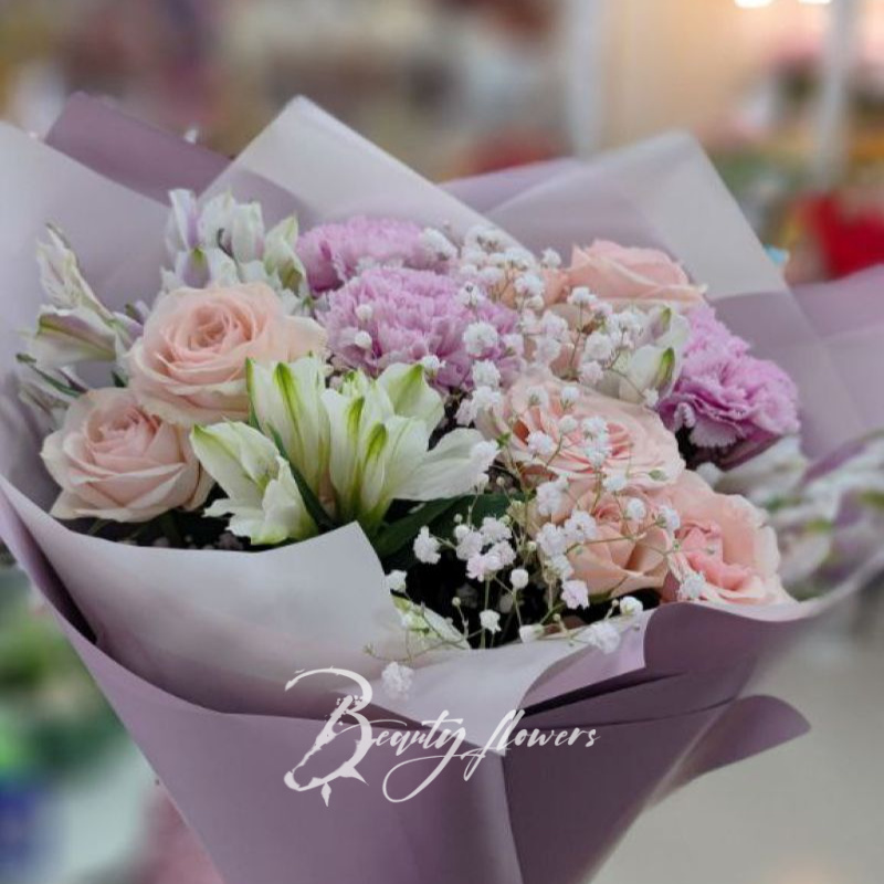 Букет с астромерией &laquo;Весна&raquo;